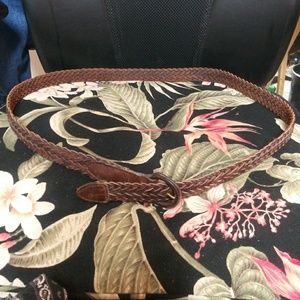 Size 38" braided leather hide belt